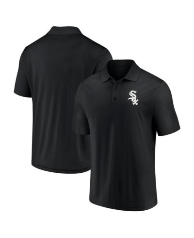 Мужская рубашка-поло Fanatics черного цвета с логотипом Chicago White Sox