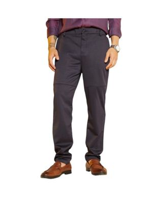 Мужские брюки Campus Sutra Midnight Black Panel-Waffle Chino