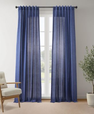 Half Price Drapes Rustic Weave Linen Curtains (2 Panels) Sheer Window Curtains Panel Set, Rod Pocket Curtains, 50 inches Wide Linen Drapes