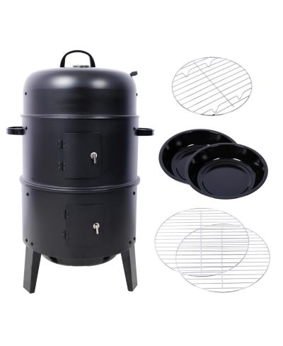 Streamdale Furniture Вертикальный гриль Charcoal Smoker Grill 16" Vertical BBQ