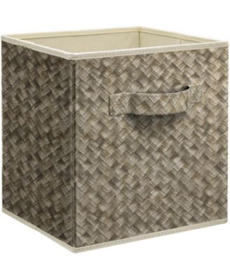 Sorbus 11 Inch Foldable Fabric Storage Cube Bin with Handles - for Organizing Pantry, Closet, Nursery, Playroom, & More