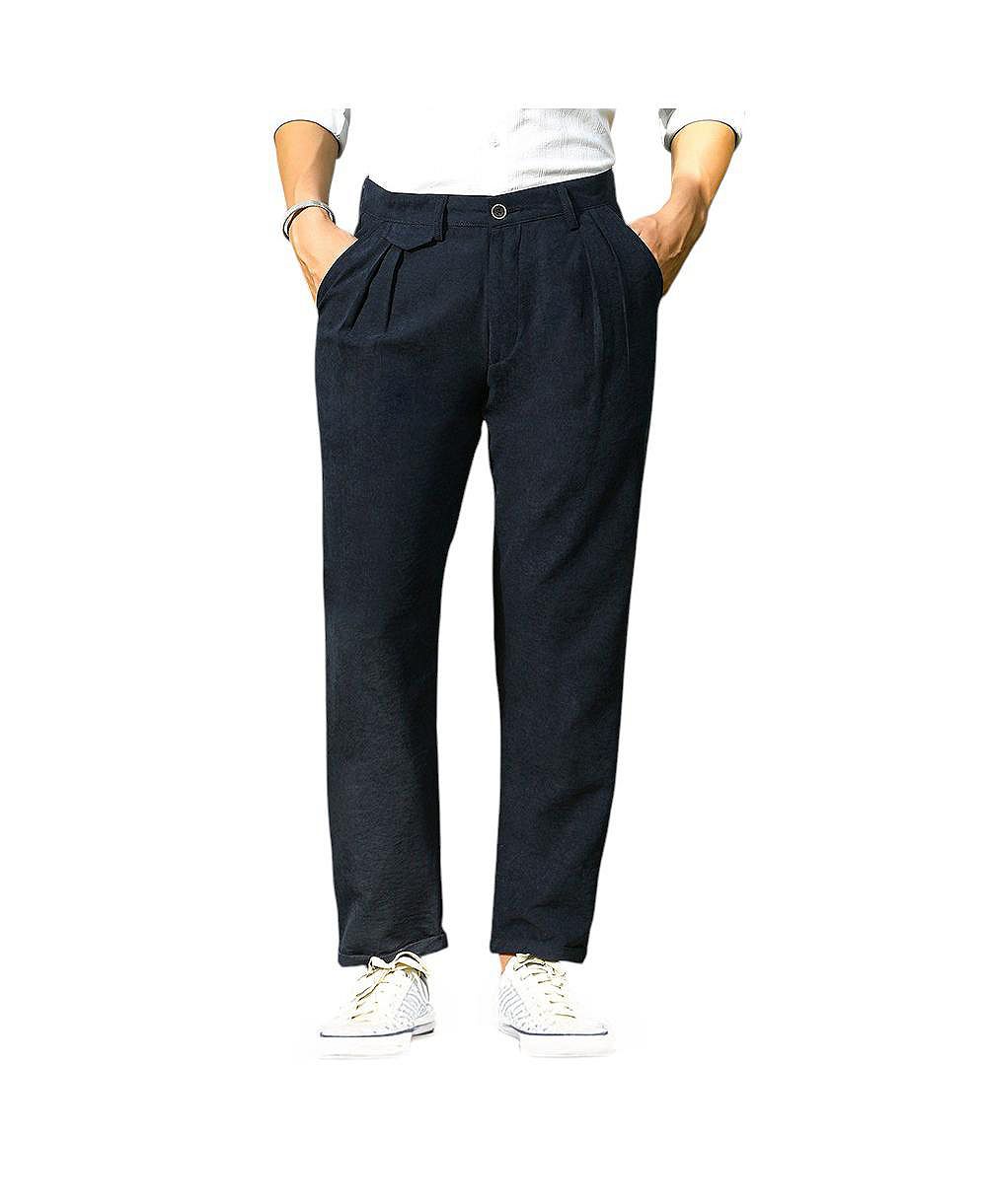 Campus Sutra Мужские брюки Velvique Prussian Blue