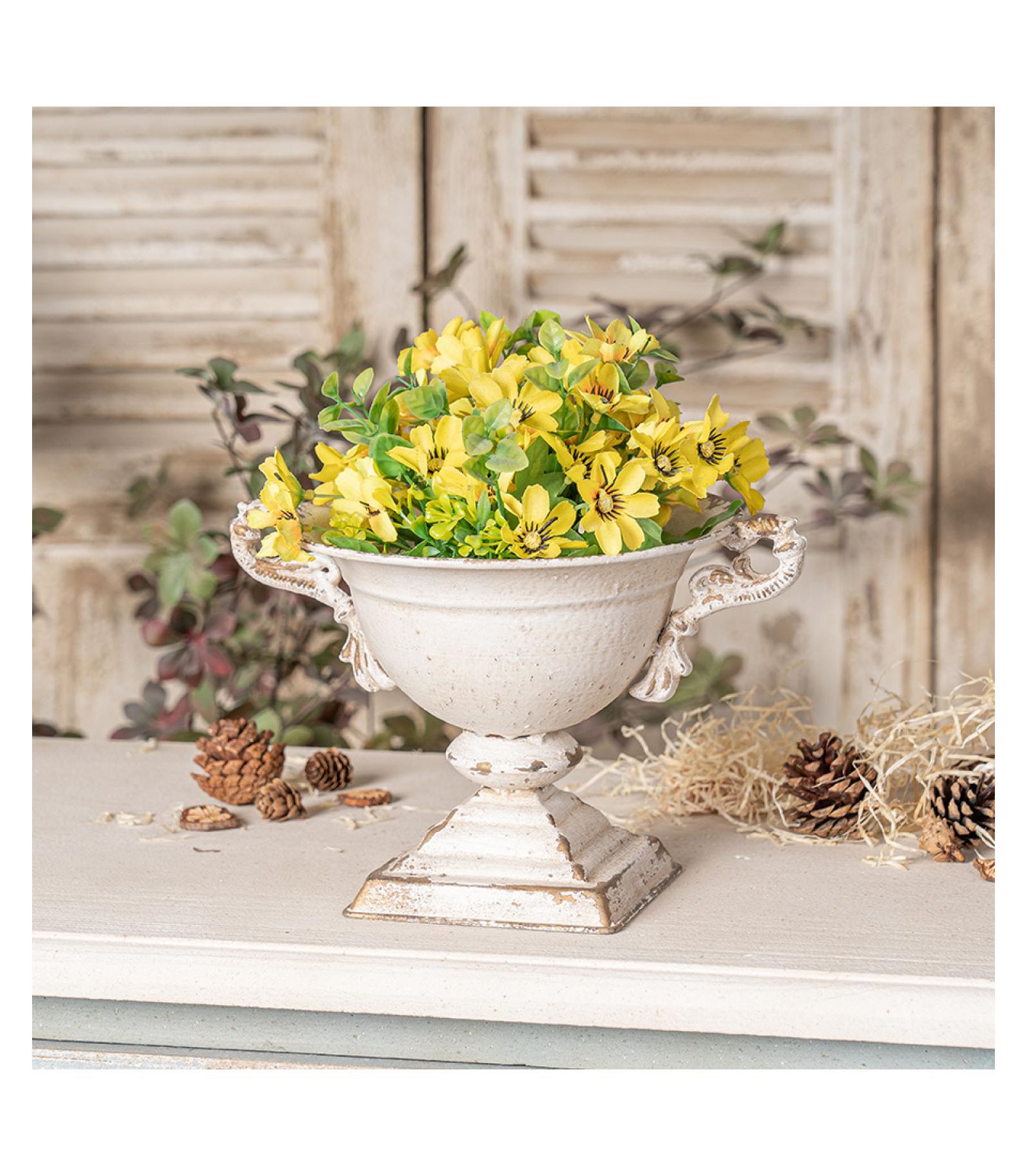 Vintage Double-Handled Flower Pot