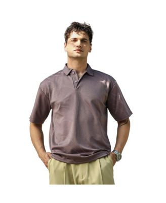 Мужская футболка Campus Sutra Pastel Purple Scratch-Tactile Polo