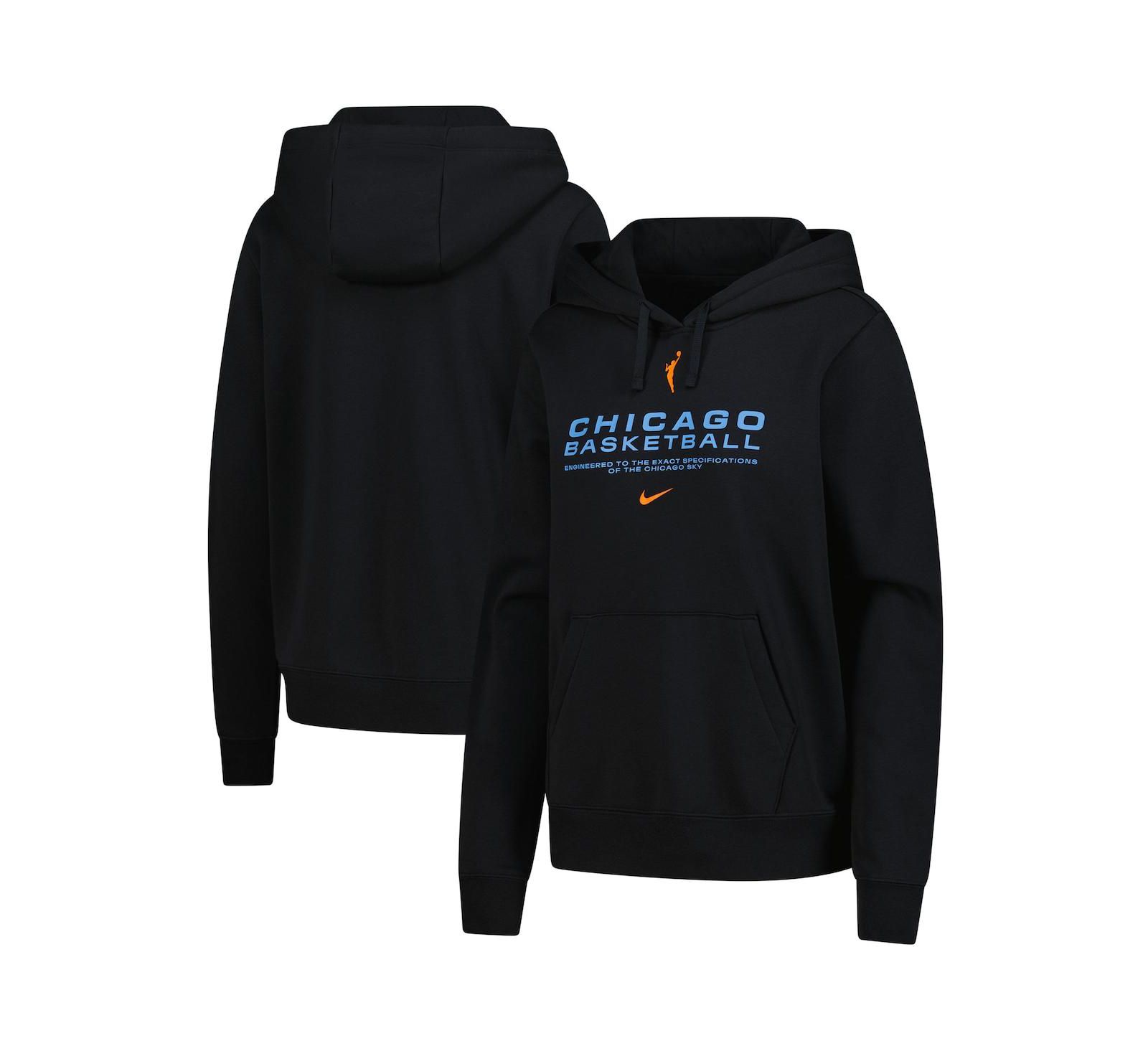 Женское худи Nike Chicago Sky Club City Pullover, черное
