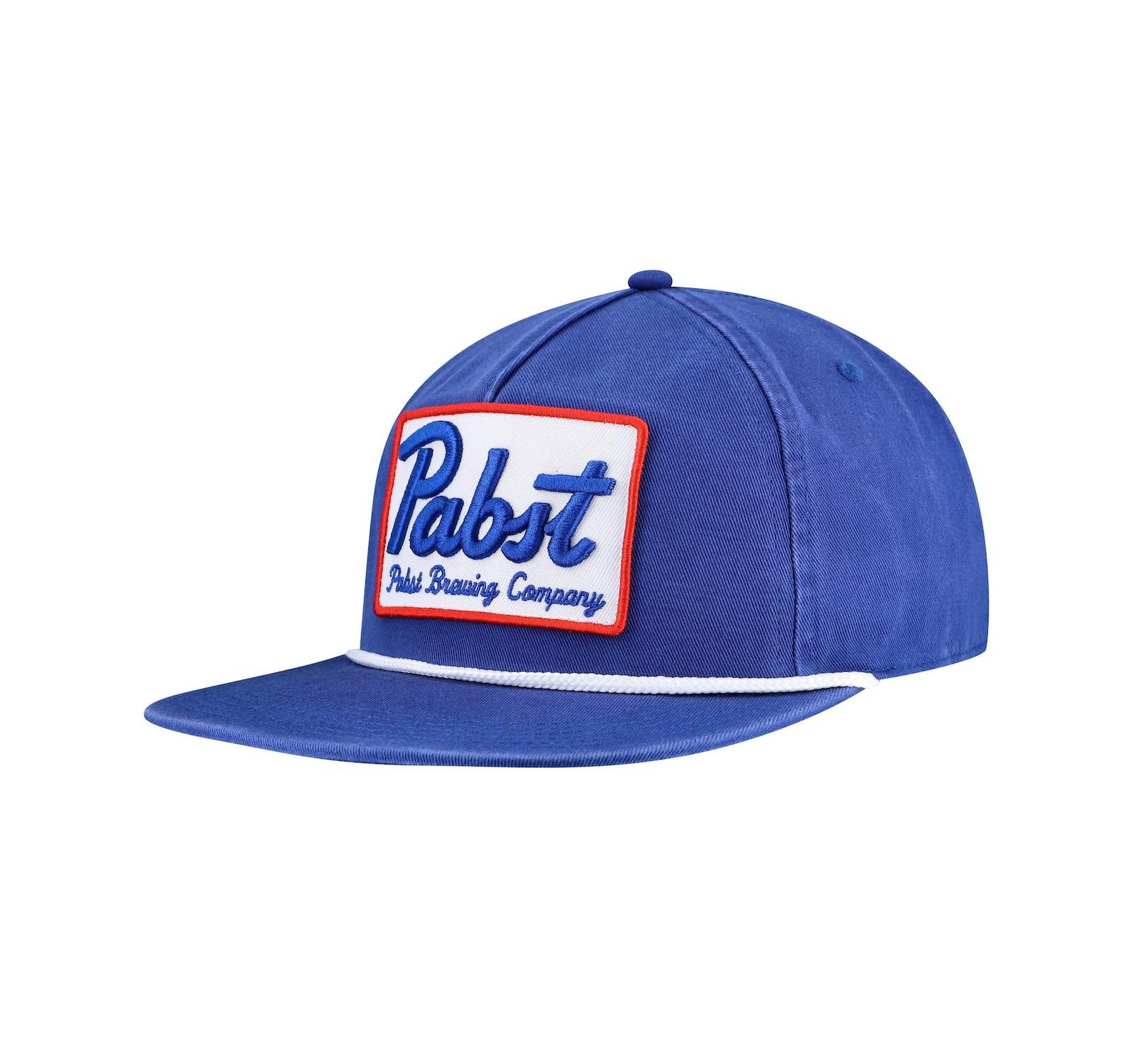 Мужская кепка Lids Blue Pabst Blue Ribbon Adjustable с веревочкой