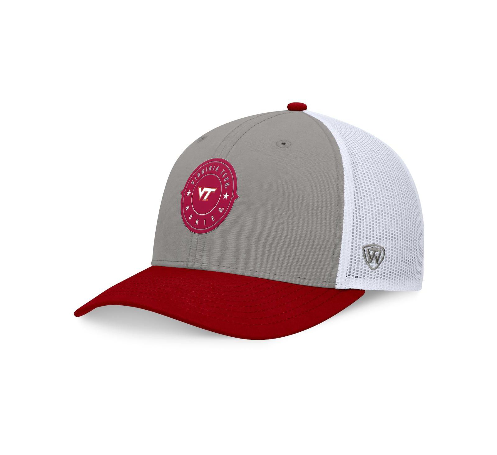 Top of the World Мужская серая/бордовая кепка Virginia Tech Hokies Rob Trucker регулируемая