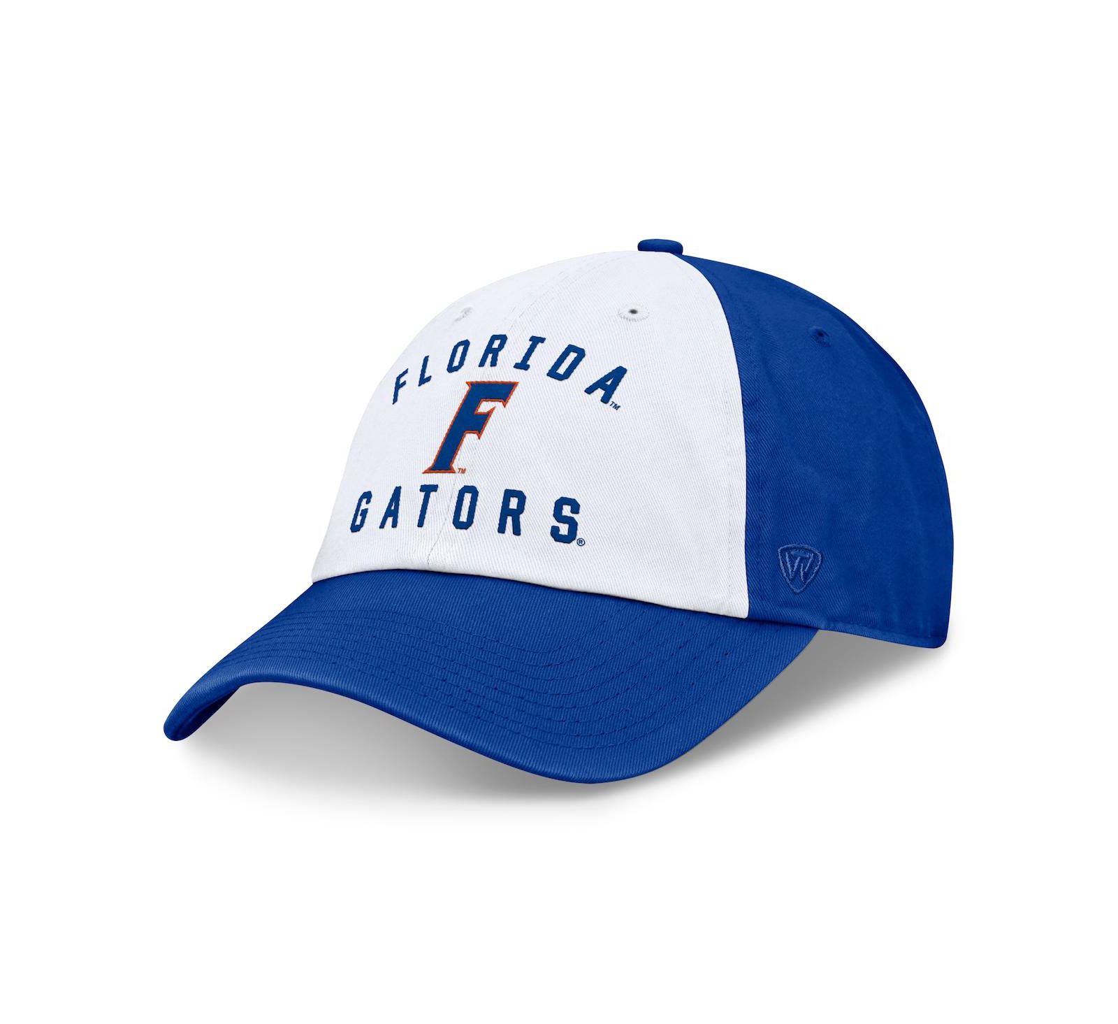 Top of the World Мужская кепка Florida Gators Heritage Weston Adjustable White/Royal