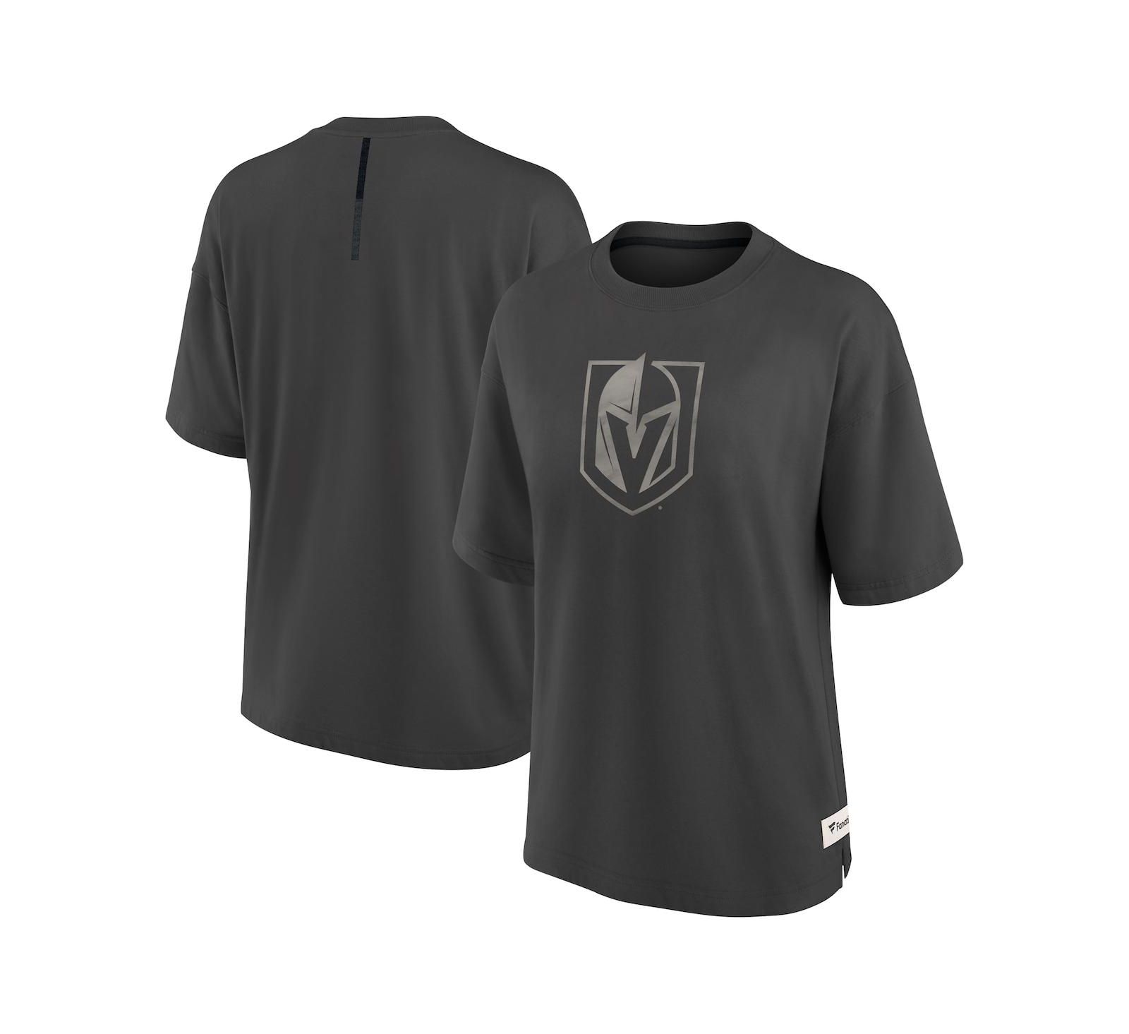 Fanatics Women's Charcoal Vegas Golden Knights Oversized Elements Raw Edge Future Ground T-Shirt