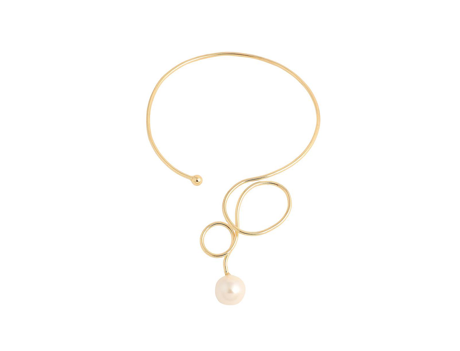 SOHI золоченое ожерелье-обхват Wrap Necklace