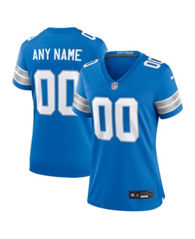 Nike женская игровая джерси Detroit Lions, синий цвет