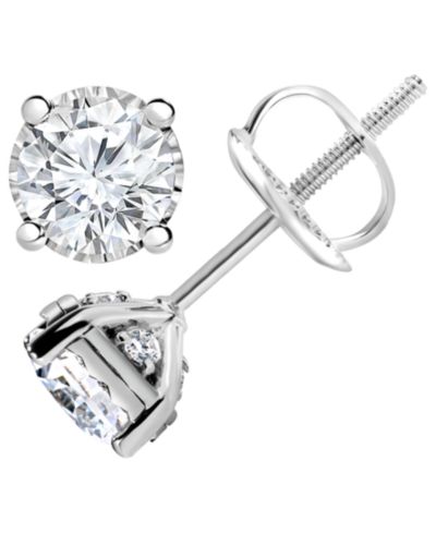 TruMiracle® Diamond Stud Earrings (1-1/4 ct. t.w.) in 14k White, Yellow or Rose Gold