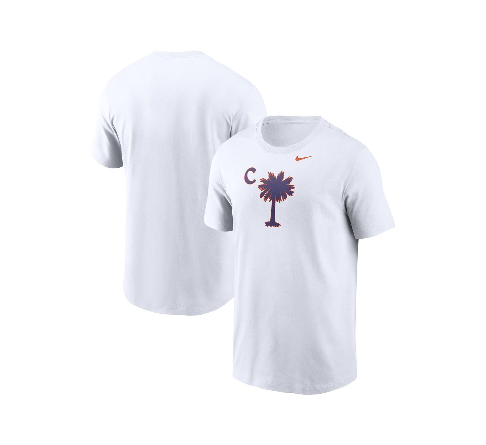 Мужская футболка Nike Clemson Tigers Palmetto белая