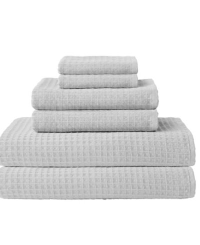Uchino Waffle Twist 6-Pc. Bath Towel Set
