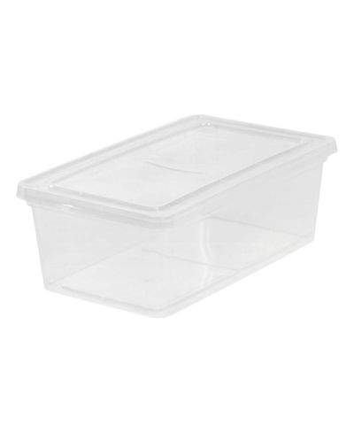 IRIS 6 Quart 1 Pack Clear Storage Box