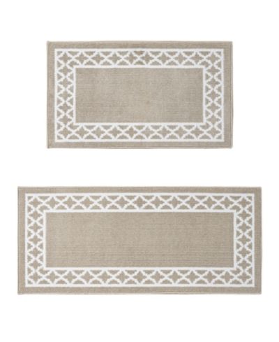 Nautica Collin Trellis Border Tufted 2-Pc. Runner Rug Set