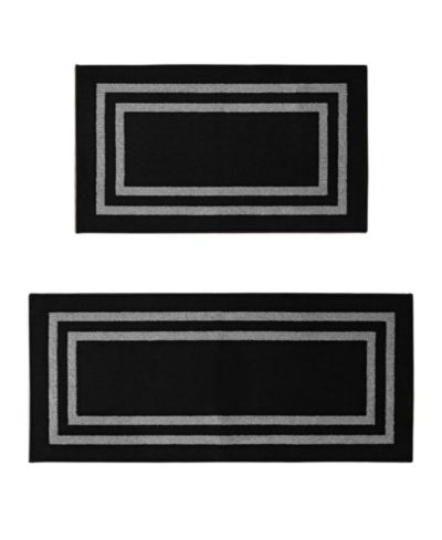 Nautica Double Line Border Tufted 2-Pc. Runner Rug Set
