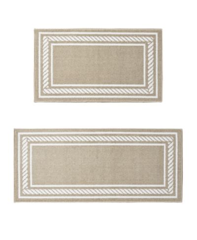 Nautica Rope Border Tufted 2-Pc. Runner Rug Set