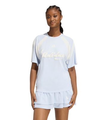 adidas Women's Knitted Short-Sleeve T-Shirt