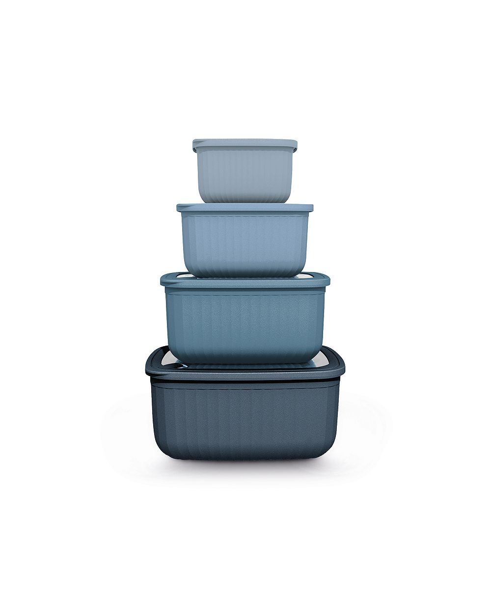 Art & Cook 8-Piece Rectangle Bowl Set with Lids
