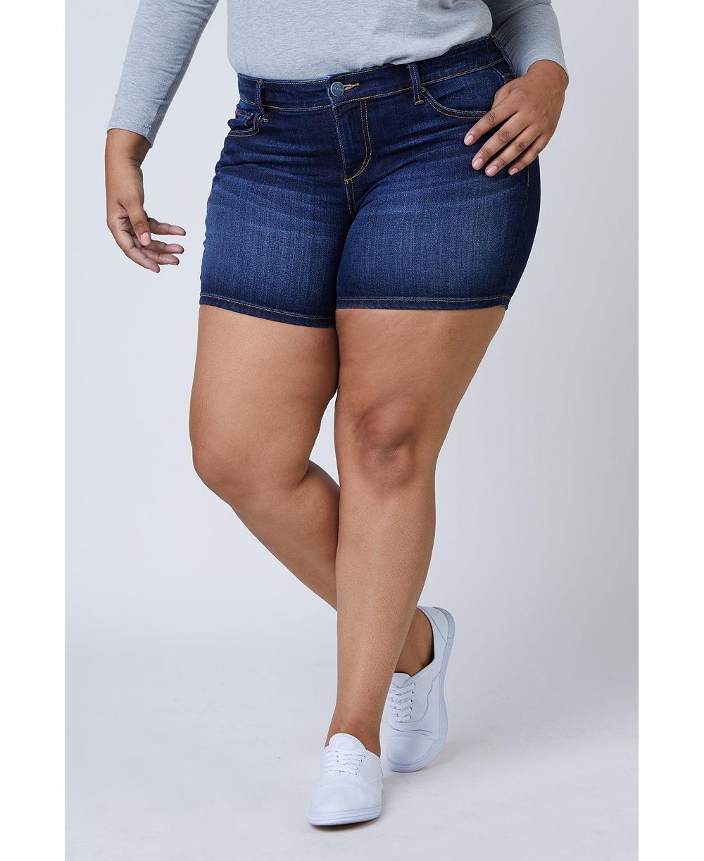Джинсовые шорты SLINK Jeans Plus Size Denim Shorts - Sasa