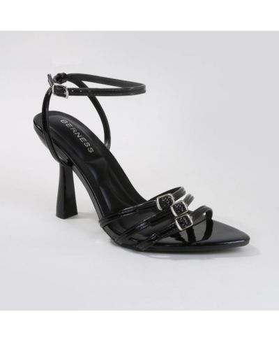 Chic Сандалии на каблуке с тройной пряжкой Patent Heeled