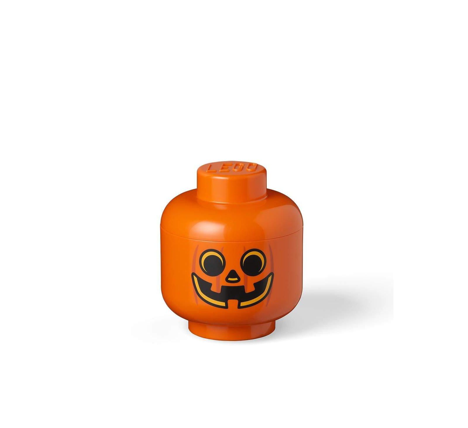 Органайзер LEGO Small Storage Head Pumpkin Orange