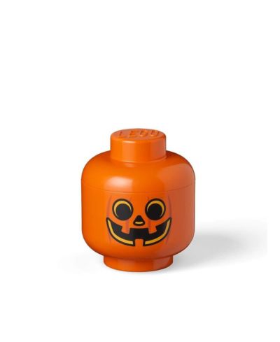 Органайзер LEGO Small Storage Head Pumpkin Orange