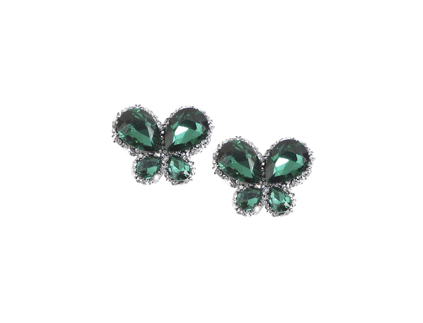 Серьги-гвоздики SOHI Embellished Butterfly Stud