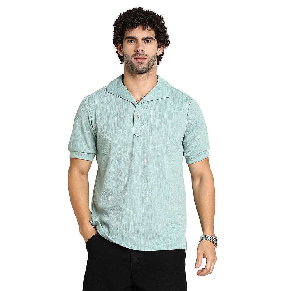 Campus Sutra Polo T-Shirt Sea Green Мужской