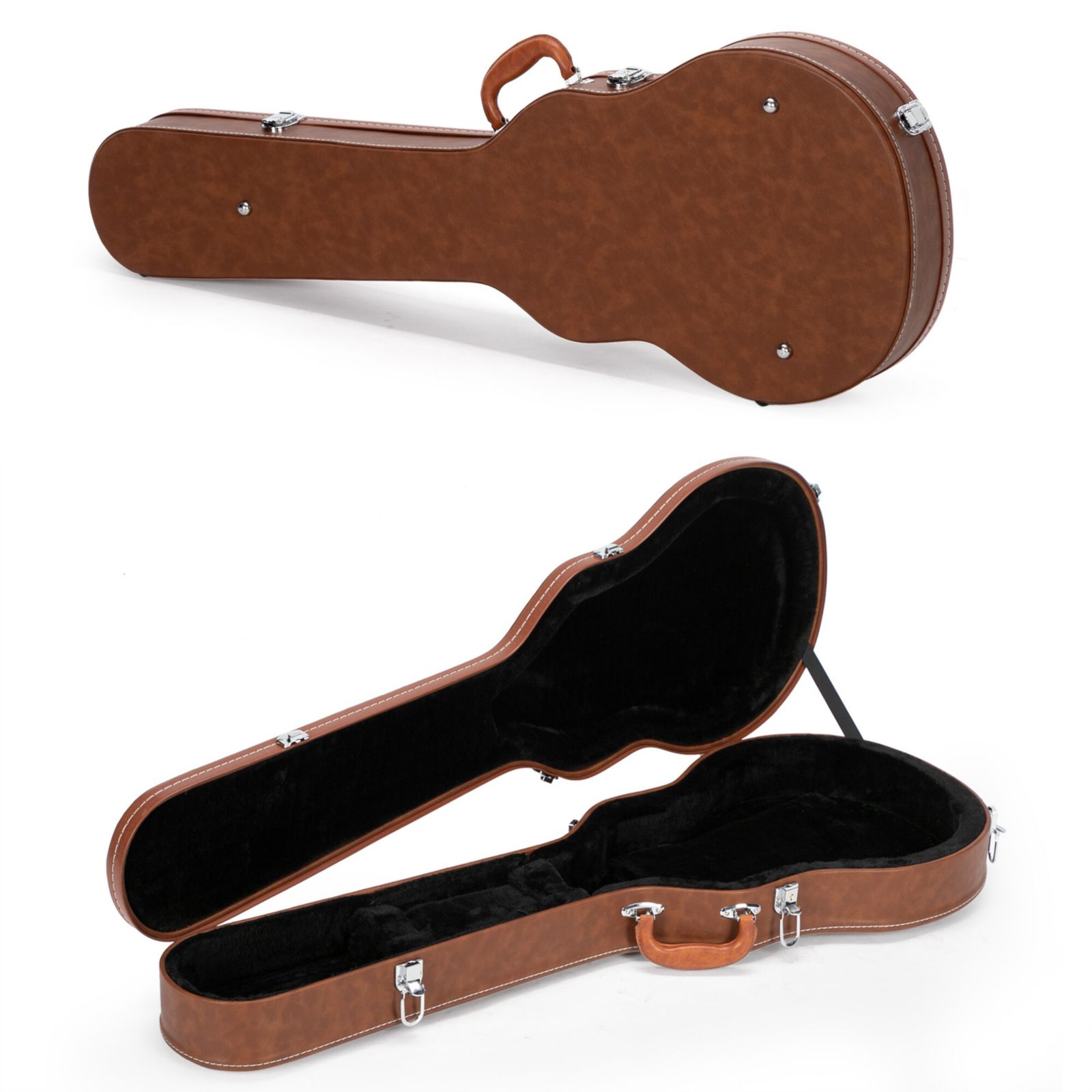 Yescom AW Lockable Hard-Shell Bulge Surface Electric Guitar Case for Gibson Les Paul LP Style Guitars