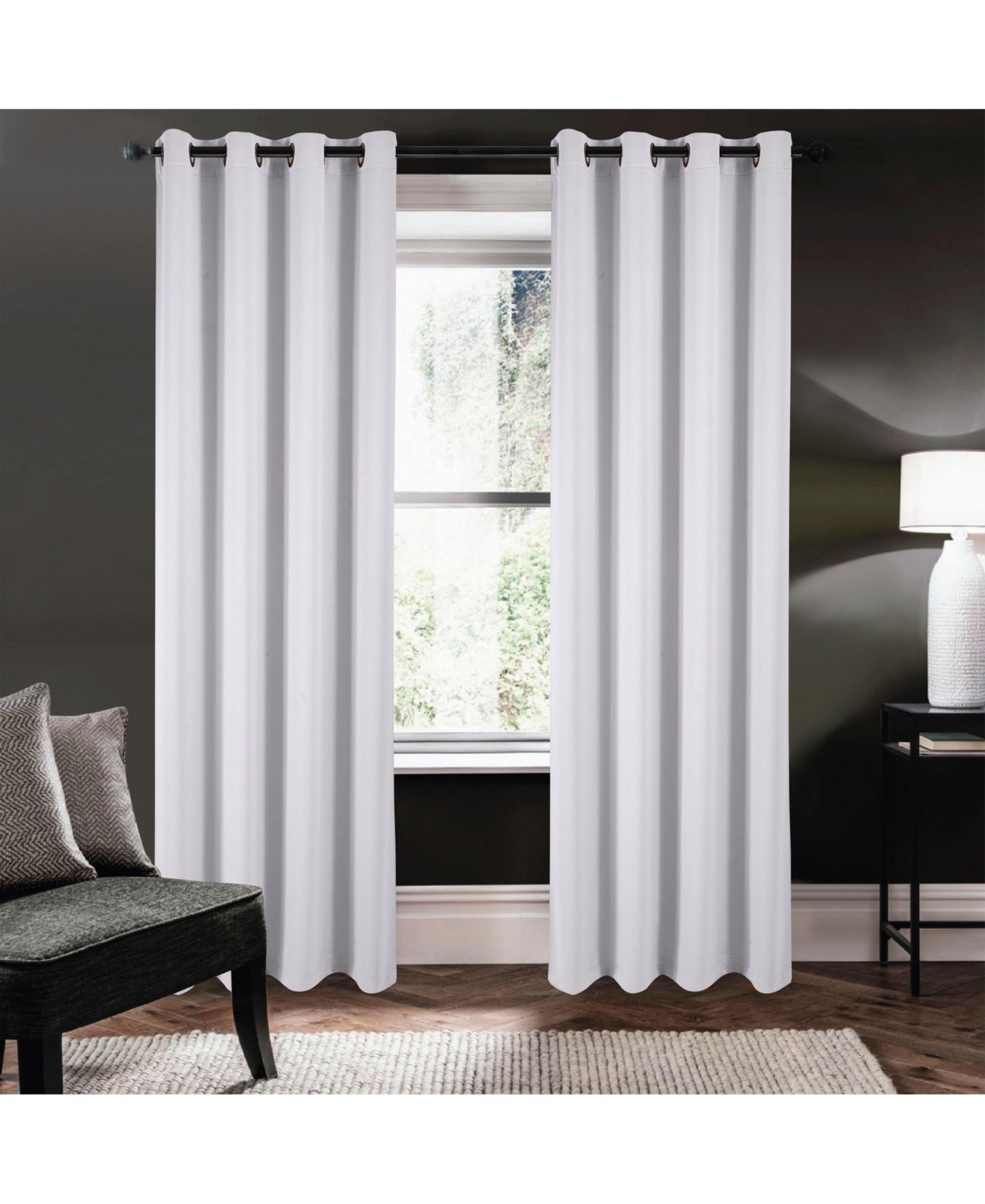 Kate Aurora Штора на окно White Light Filtering Grommet 1 Piece