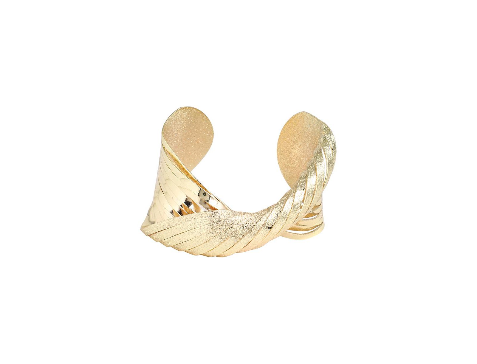 SOHI Gold Plated Twist Bracelet