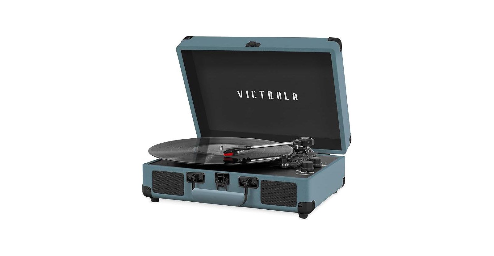 Journey Bluetooth Suitcase Record Player Journey Bluetooth Suitcase Record Player (Smoky Blue)