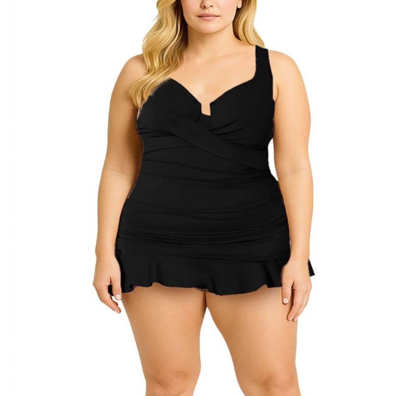 Женский слитный купальник Swimsuits for All Twist Front Underwire Swimdress