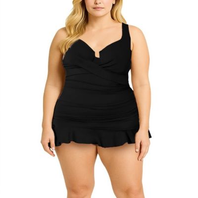 Женский слитный купальник Swimsuits for All Twist Front Underwire Swimdress