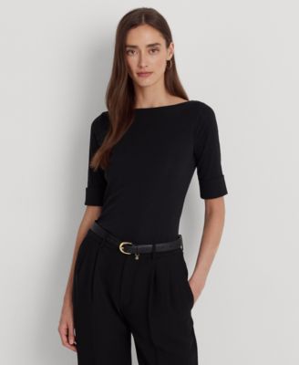 Женский топ Lauren Ralph Lauren Petite Stretch Boatneck