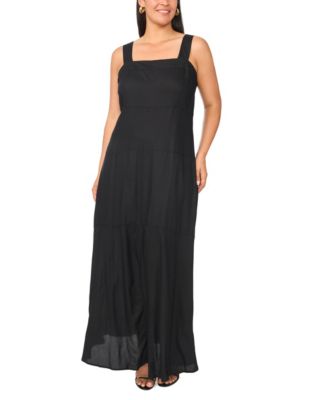 Женское платье Plus Size Vince Camuto с квадратным вырезом и смокинг-спиной без рукавов