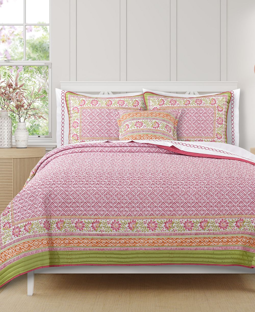 J. Queen Bold Shiloh 3-Pc. Quilt Set, Full/Queen