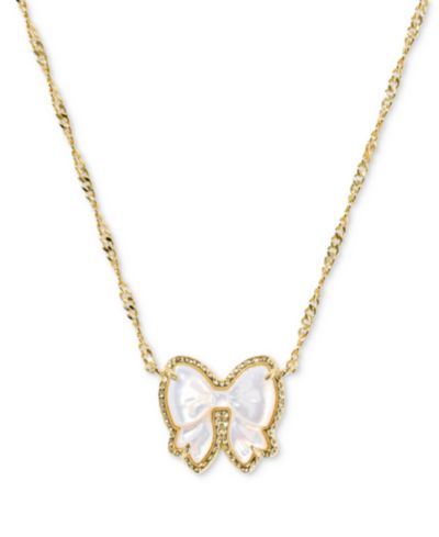 Kendra Scott Haley Bow короткое подвесное ожерелье, 16" + 3" удлинитель