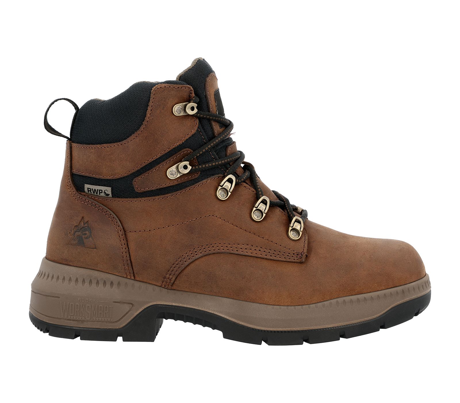 ROCKY Men's Worksmart Waterproof Work Boot.