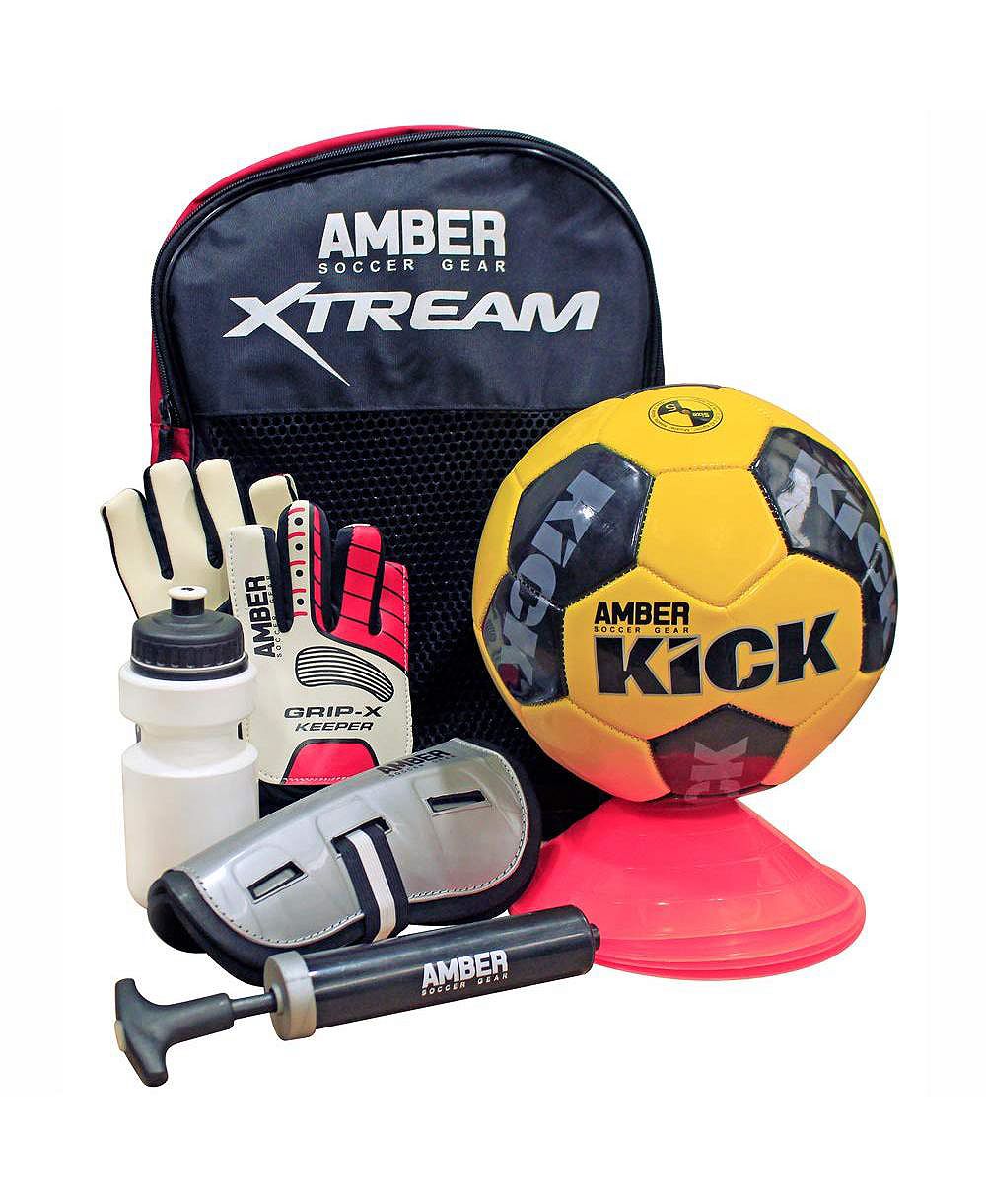 Amber Fight Gear Junior Soccer Training Set: Comprehensive Gear for Young Players (7 Pieces