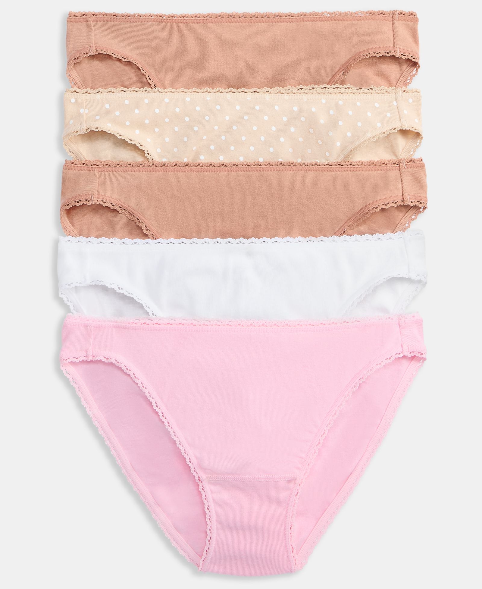 Charter Club Women's 5-Pc. Everyday Cotton Bikini Underwear, Macy's Exclusive