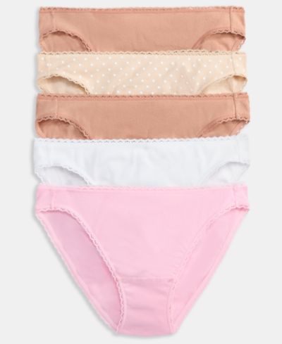 Женский комплект нижнего белья Charter Club Cotton Bikini, 5 шт