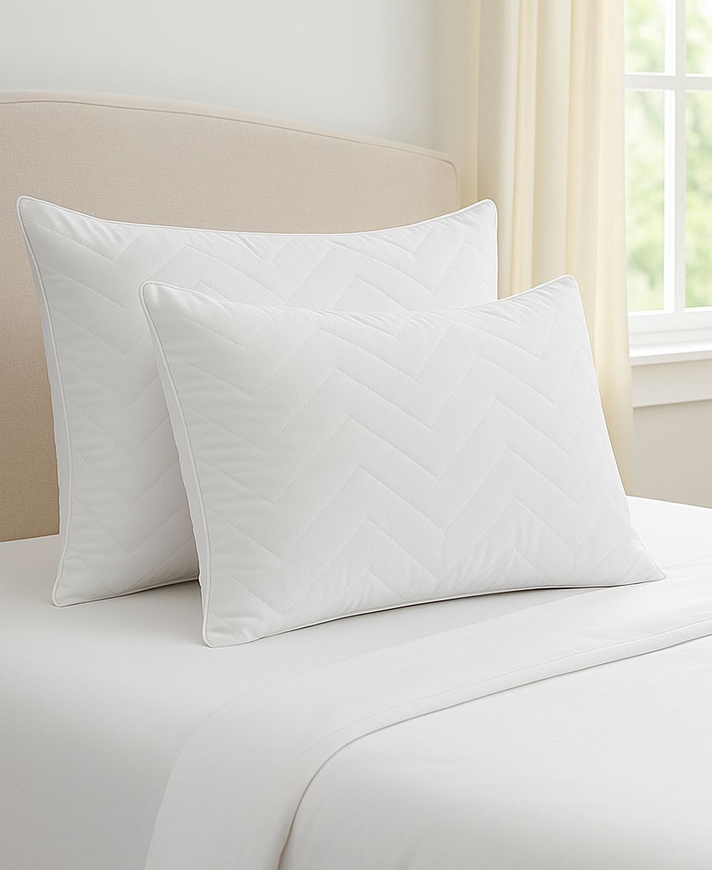 Подушка Ella Jayne Cotton Quilted Medium Density, 2 шт., Queen