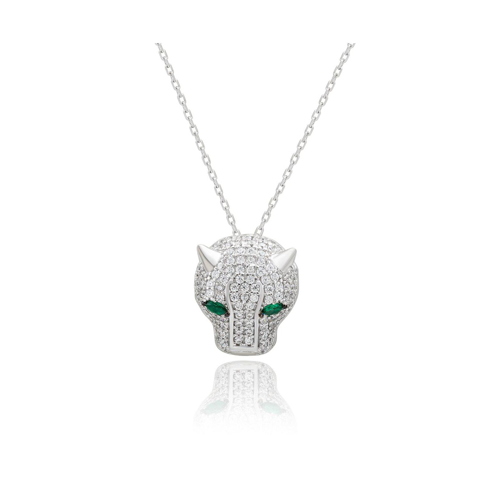 Suzy Levian ожерелье-подвеска Panther Sterling Cubic Zirconia