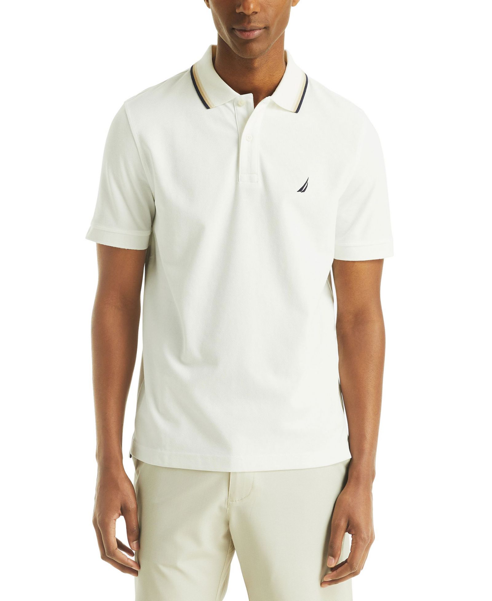 Мужская рубашка-поло Nautica Textured Tipped Collar