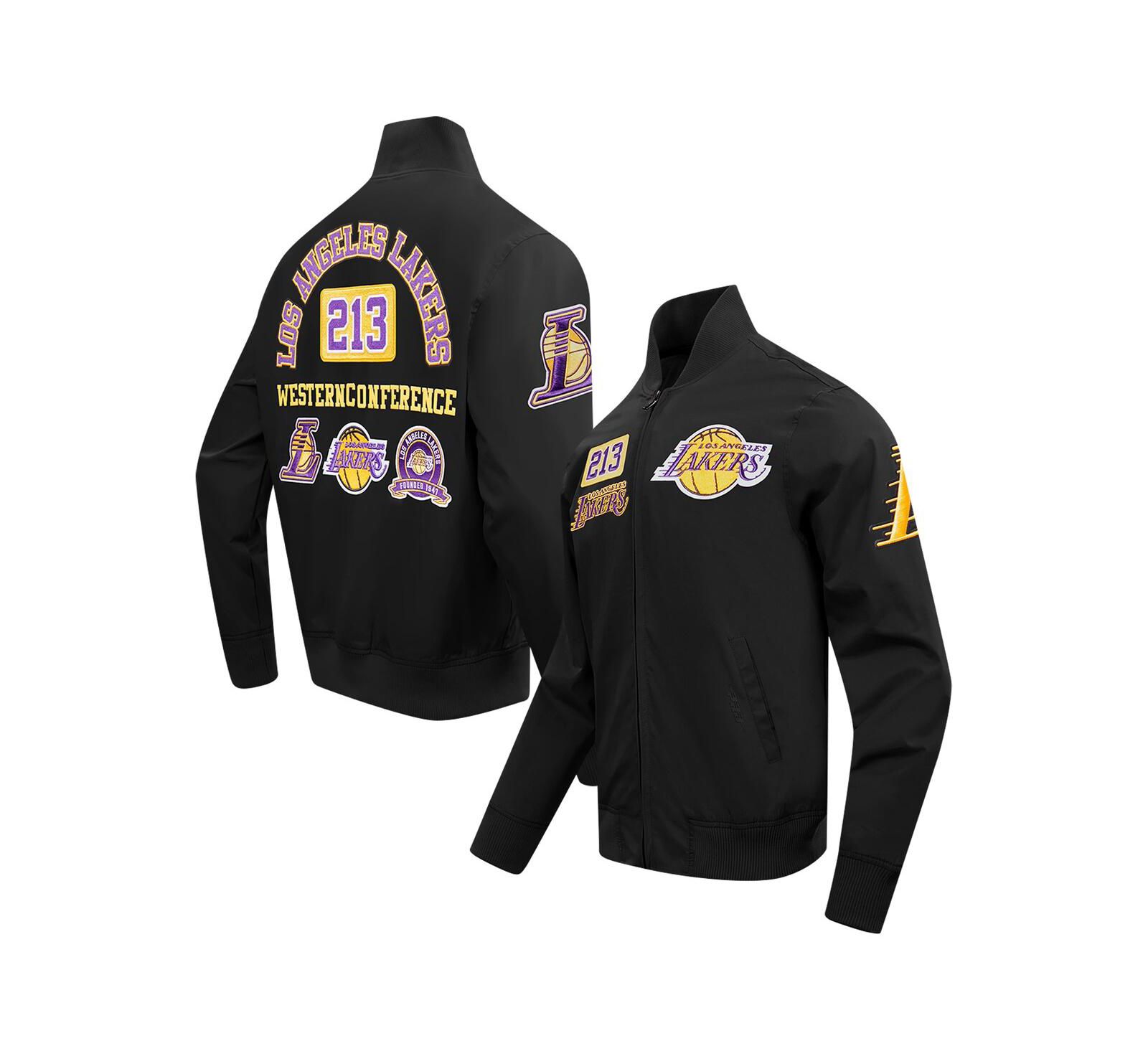 Pro Standard Мужская черная куртка на молнии Los Angeles Lakers Area Code Twill Full-Zip
