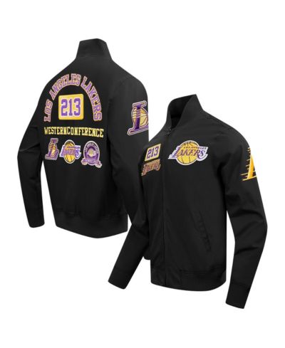 Pro Standard Мужская черная куртка на молнии Los Angeles Lakers Area Code Twill Full-Zip