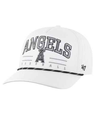 Мужская регулируемая кепка '47 Brand White Los Angeles Angels Roscoe Speckle Hitch